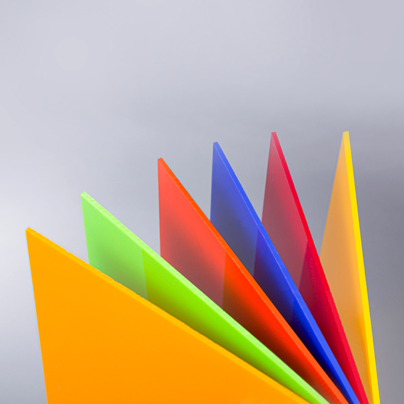 Folha de acrílico colorido